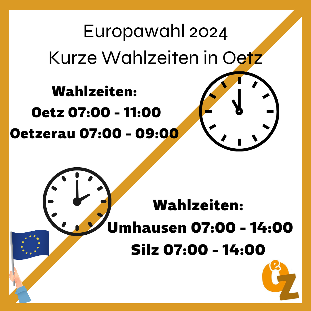 Kurze Öffnungszeiten zur Europawahl in Oetz